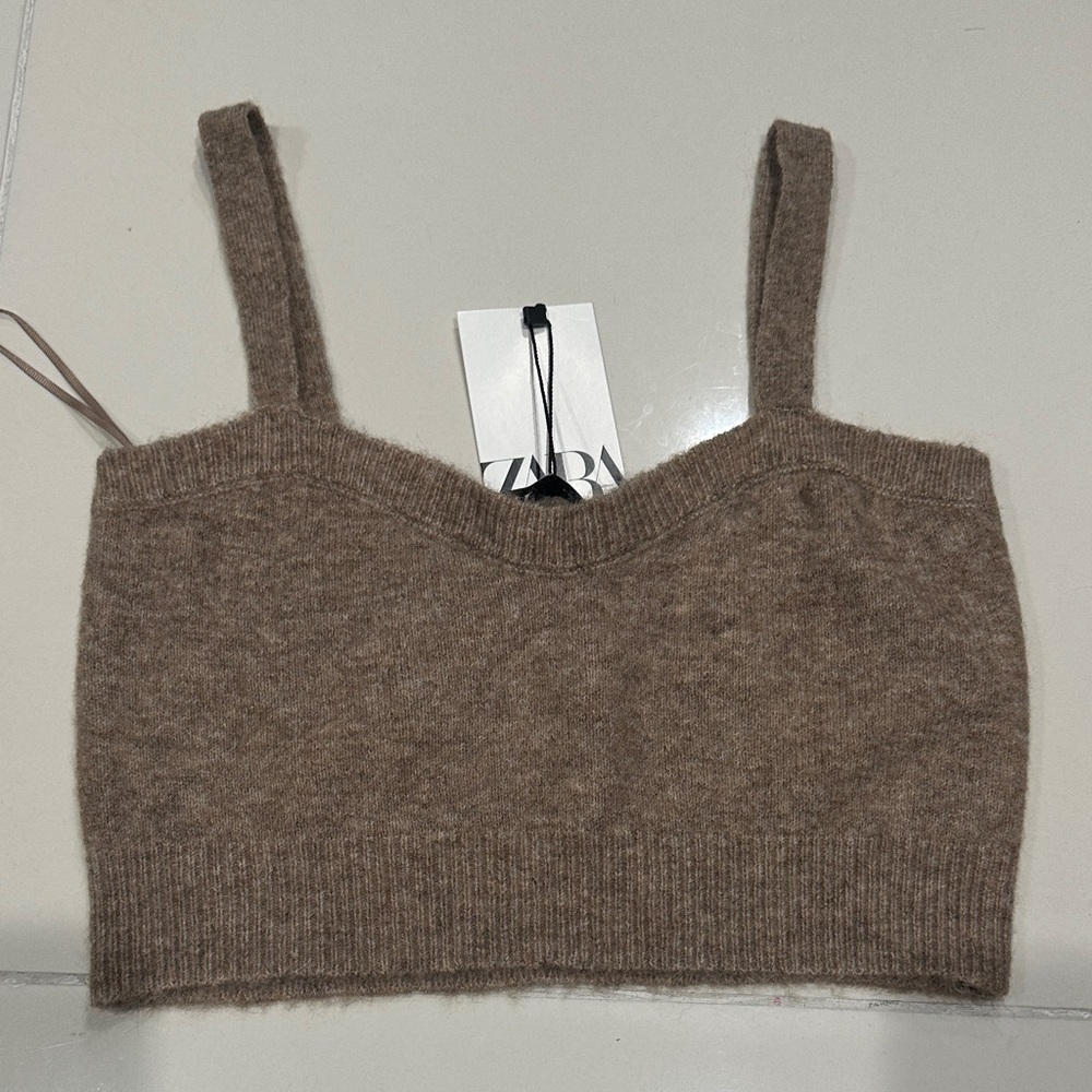 Zara Tan Knit Camisole